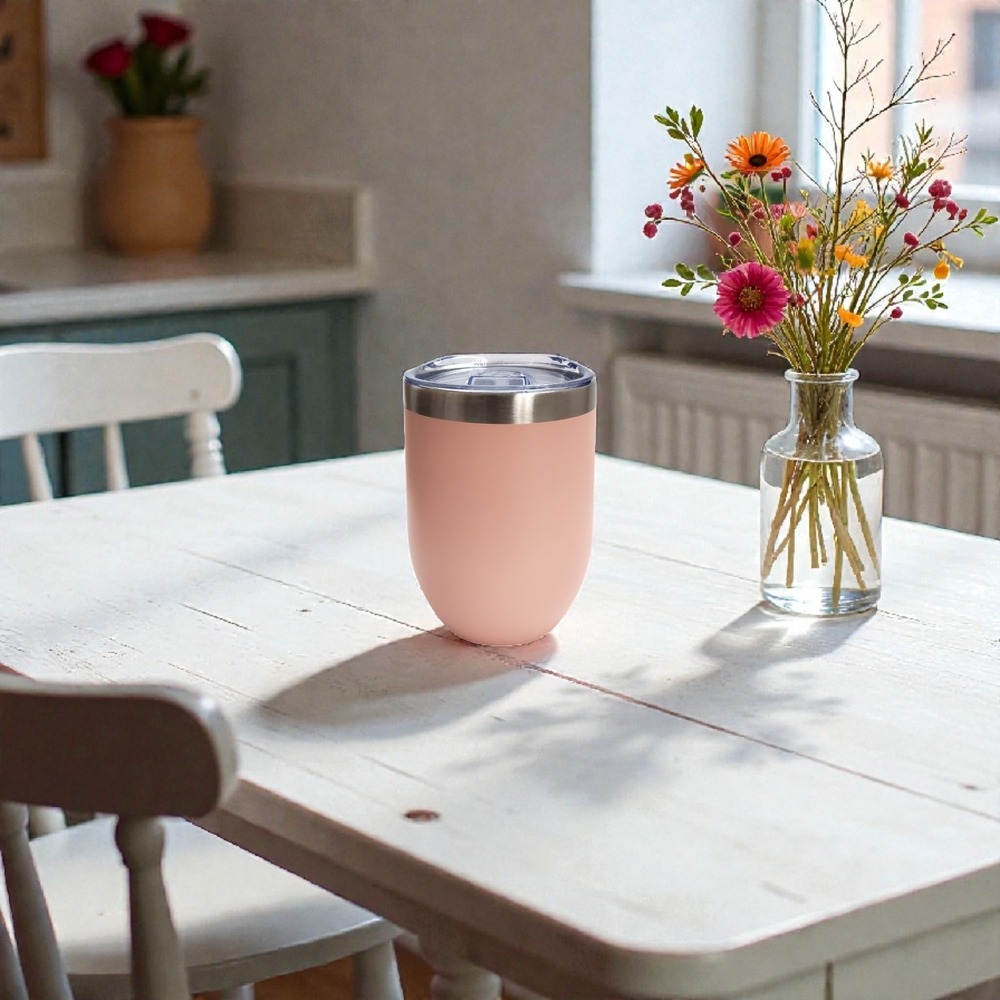 Pink Insulated Tumbler with Lid